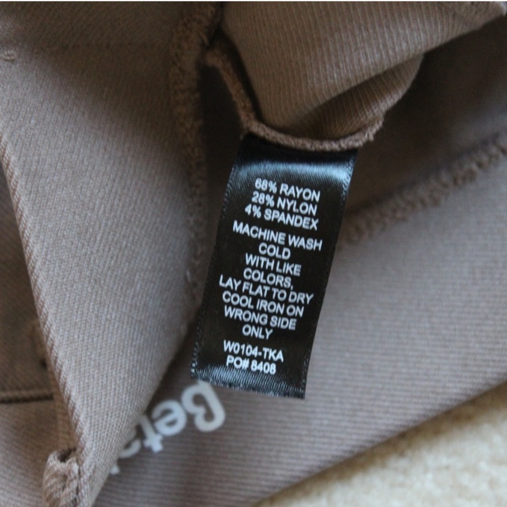 •Betabrand• Yoga Dress Pants Bootcut Khaki Twill - Picture 4 of 4